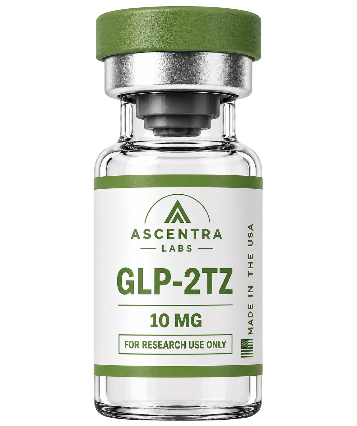 GLP-2TZ vial, Tirzepatide. (RUO) Research Use Only.