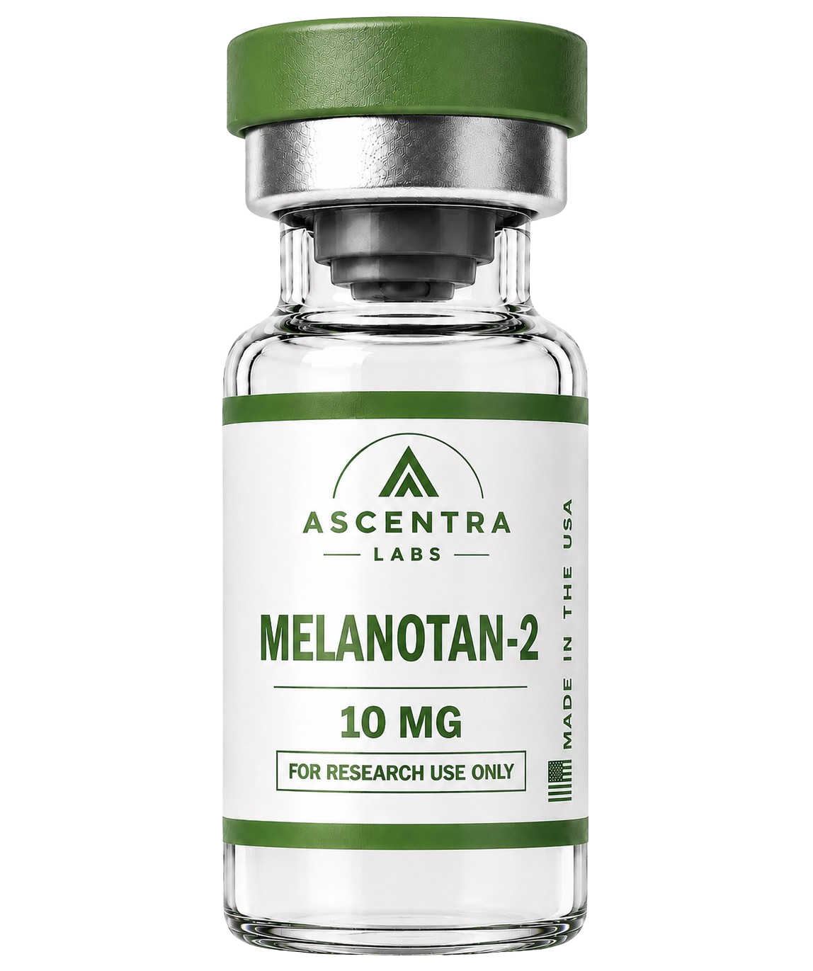 MT-2 vial, Melanotan II. (RUO) Research Use Only.