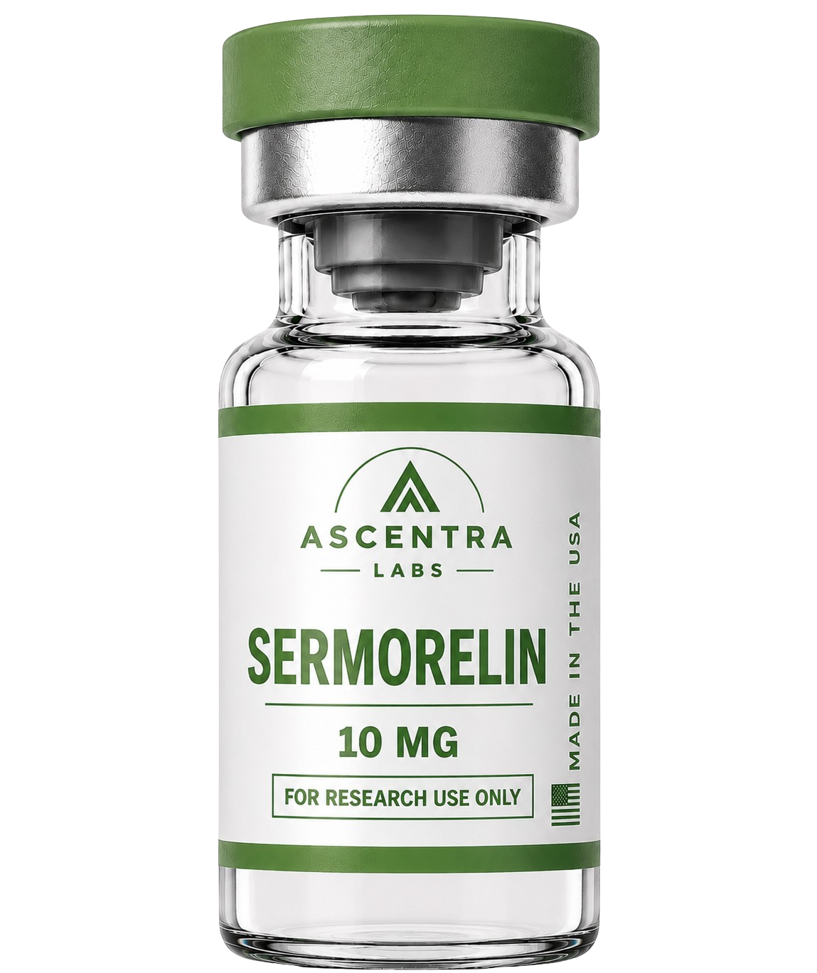SERMORELIN vial, Sermorelin. (RUO) Research Use Only.